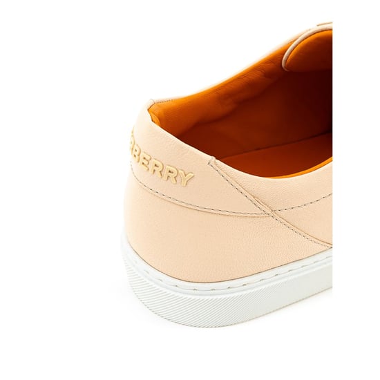 Burberry Rosa Läder Låga Sneakers - Image 5