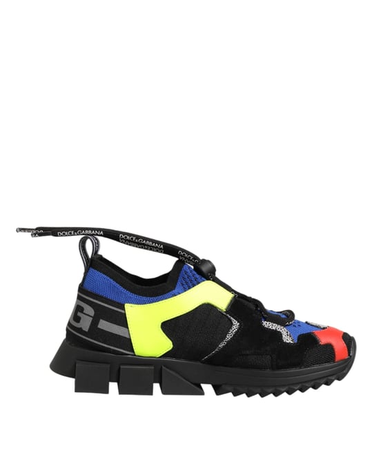 Dolce & Gabbana Flerfärgade Lågklackade Sorrento Sneakers Skor - Image 2