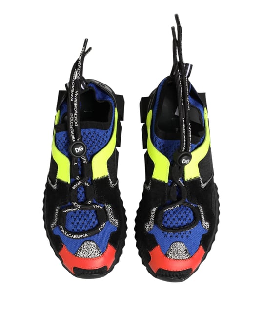 Dolce & Gabbana Flerfärgade Lågklackade Sorrento Sneakers Skor - Image 4