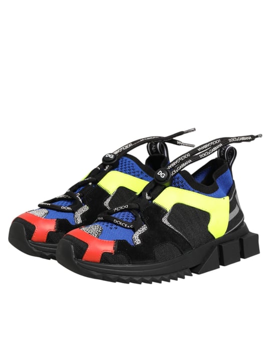 Dolce & Gabbana Flerfärgade Lågklackade Sorrento Sneakers Skor - Image 5
