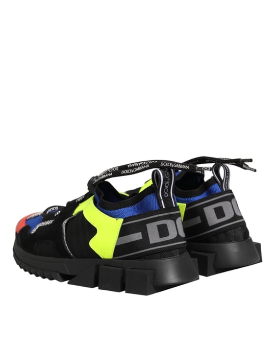 Dolce & Gabbana Flerfärgade Lågklackade Sorrento Sneakers Skor - Image 6