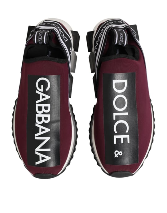 Dolce & Gabbana Bordeaux Sleehakken Sorrento Heren Sneakerschoenen - Image 4