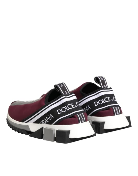 Dolce & Gabbana Bordeaux Sleehakken Sorrento Heren Sneakerschoenen - Image 6