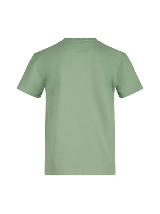 Luke 1977 Junior Kington T-Shirt in Sage Gold Check - Image 2