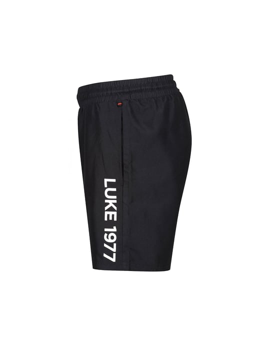 Luke 1977 Junior Side On Swimshort in Black White - Image 2