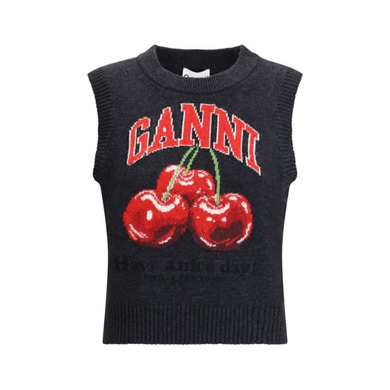 Ganni Zwarte Wol Sweatshirt - Image 1