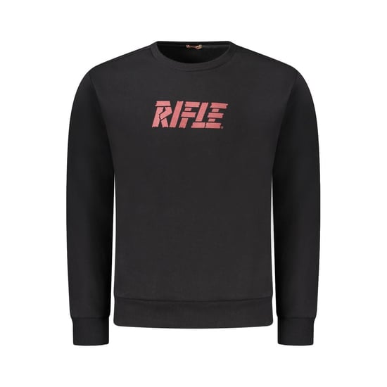 Rifle Zwart Katoenen Heren Crewneck Trui - Image 1