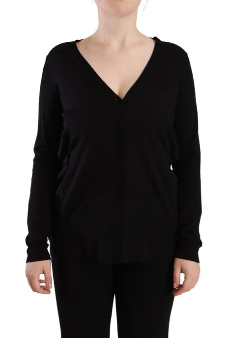 Langarm V-hals Cardigan - Image 1