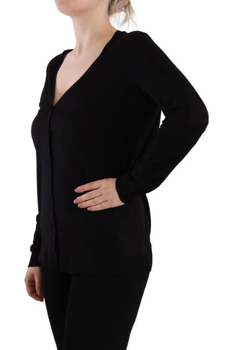 Langarm V-hals Cardigan - Image 2