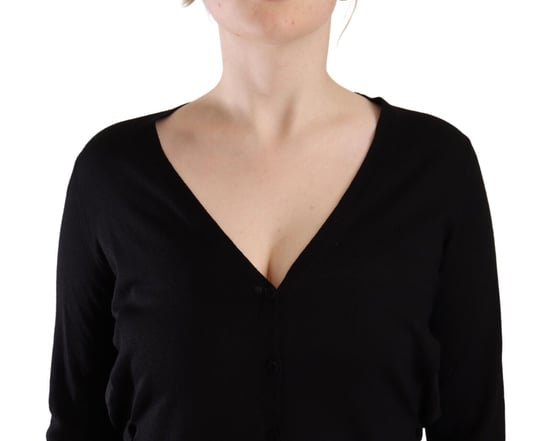 Langarm V-hals Cardigan - Image 4