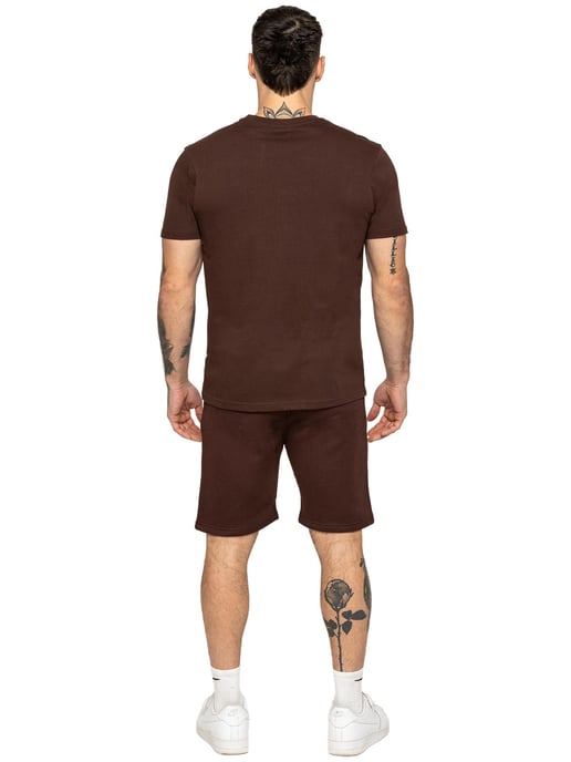 Enzo Milano | Heren Applique Embleem T-Shirt & Shorts Set - Image 3