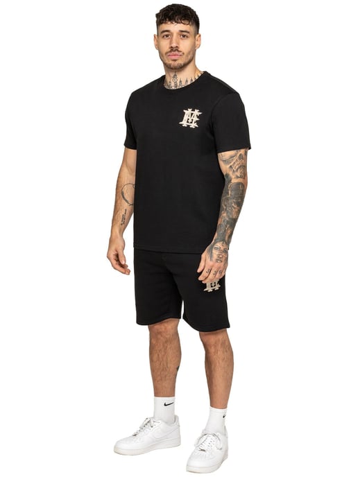 Enzo Milano | Heren Applique Embleem T-Shirt & Shorts Set - Image 2