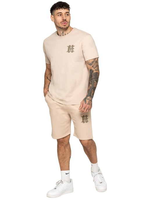 Enzo Milano | Mannen Applique Embleem T-shirt & Korte Broek Set - Image 2