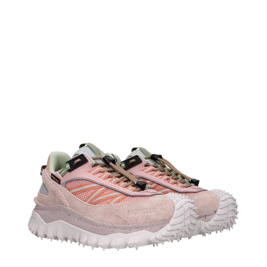 Moncler Roze Leren Sport Sneakers - Image 2