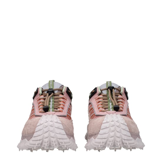 Moncler Roze Leren Sport Sneakers - Image 3