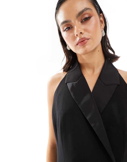 Miss Selfridge halter waistcoat dress - Image 3