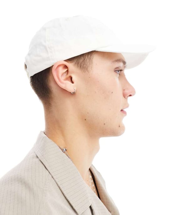 Dickies hardwick baseball cap in off white - Image 3