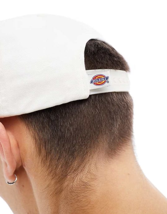 Dickies hardwick baseball cap in off white - Image 4