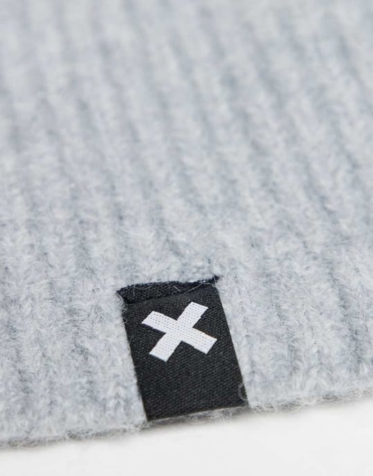 COLLUSION Unisex hooded balaclava in light grey - Image 2