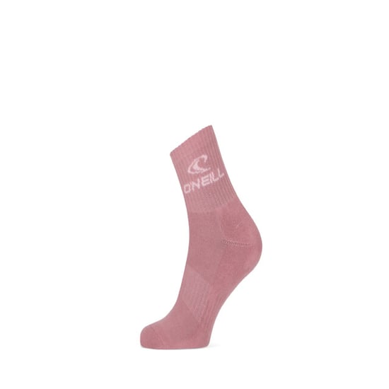 O'Neill Sportsokken unisex quarter 3-pack roze/wit - Image 3