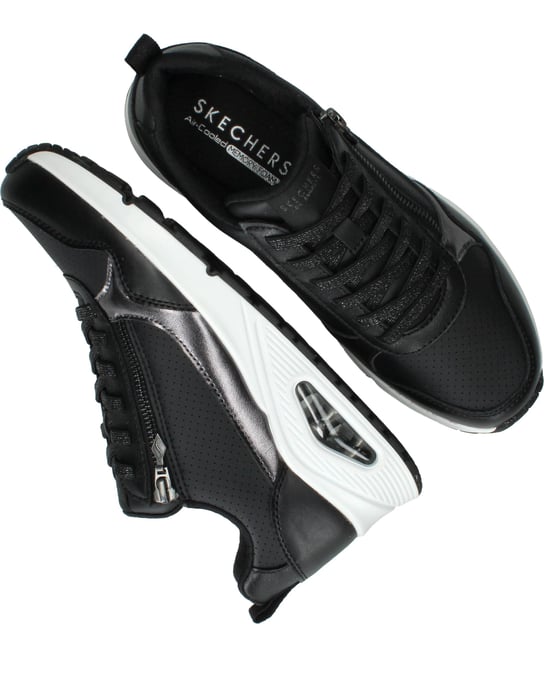 Skechers Uno Metallic Sliders Sneakers Dames - Image 4