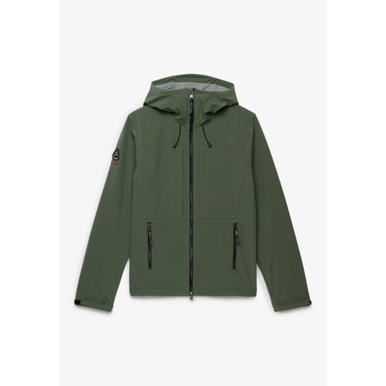 Superdry Hooded soft shell tracker jacket army - Image 1