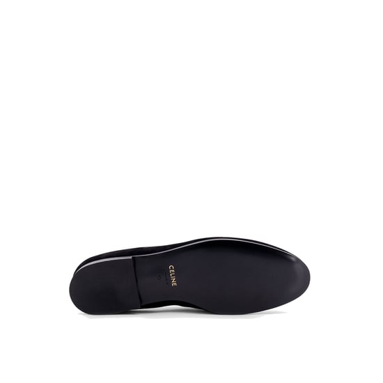 Celine – Loafers i sammet med broderad Triomphe-logotyp - Image 4