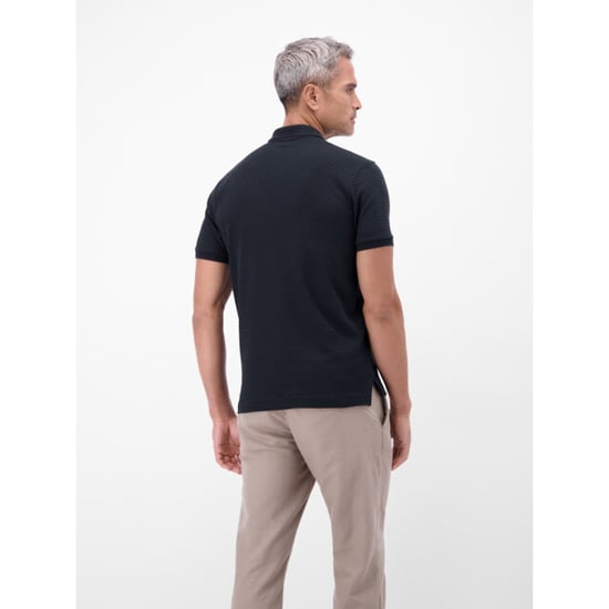 Lerros Polo knit ss navy - Image 2