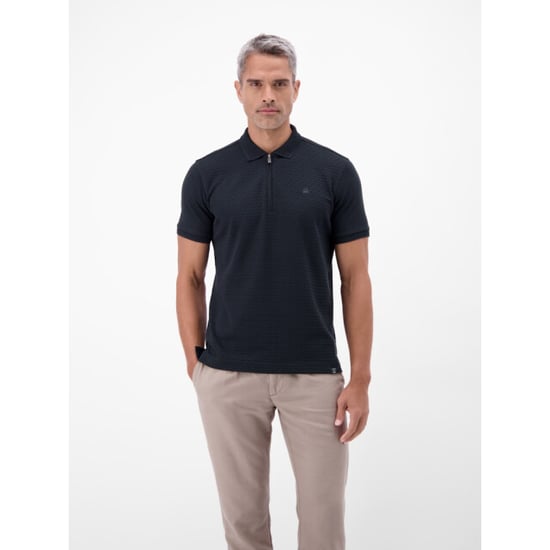 Lerros Polo knit ss navy - Image 3