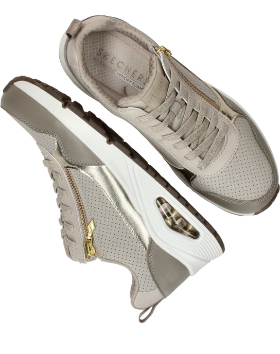 Skechers Uno Metallic Sliders Sneakers Dames - Image 4