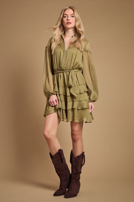 Wanda Faux Suede Slouch Western Calf Boots - Image 2