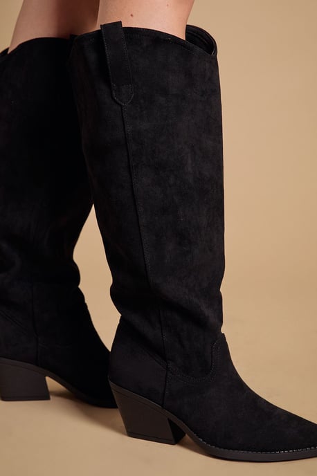 Winnie Faux Suede Slouch Calf Boots - Image 4