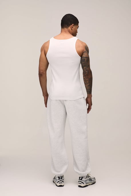 Basic Slim Fit Ribbed Vest - Image 2