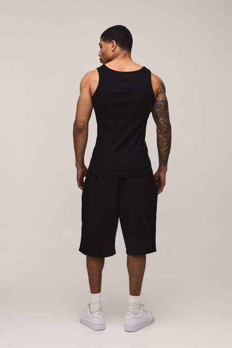 Basic Slim Fit Ribbed Vest - Image 2
