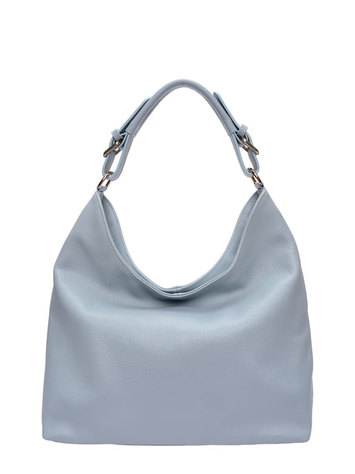 Anna Luchini Turquoise Rundleer Tas - Image 1