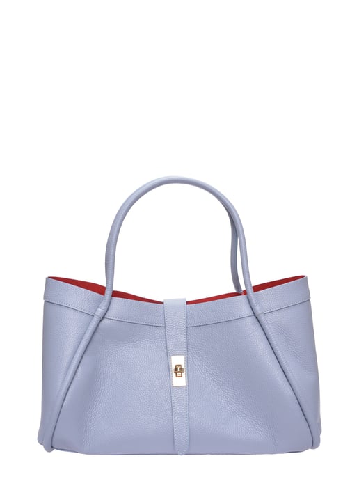 Luisa Vannini Turquoise Rundleer Tas - Image 1