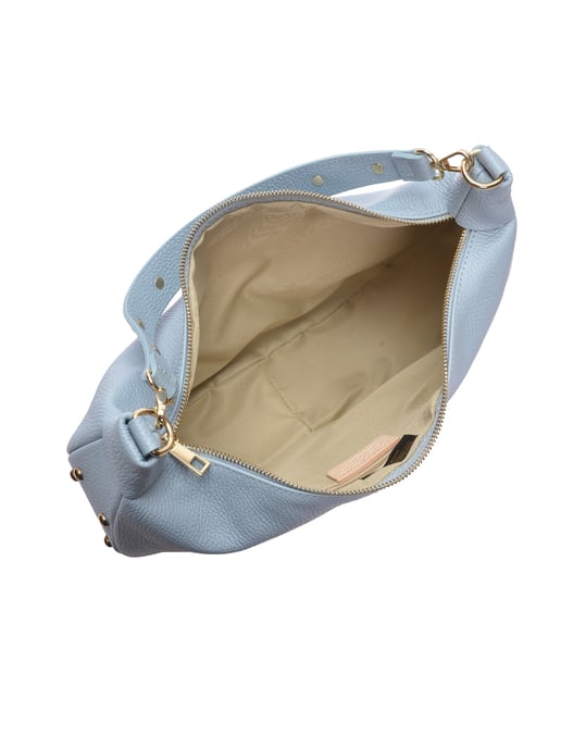Isabella Rhea Turquoise Rundleer Tas - Image 4
