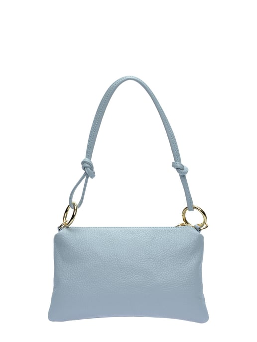 Anna Luchini Turquoise Rundleer Tas - Image 1