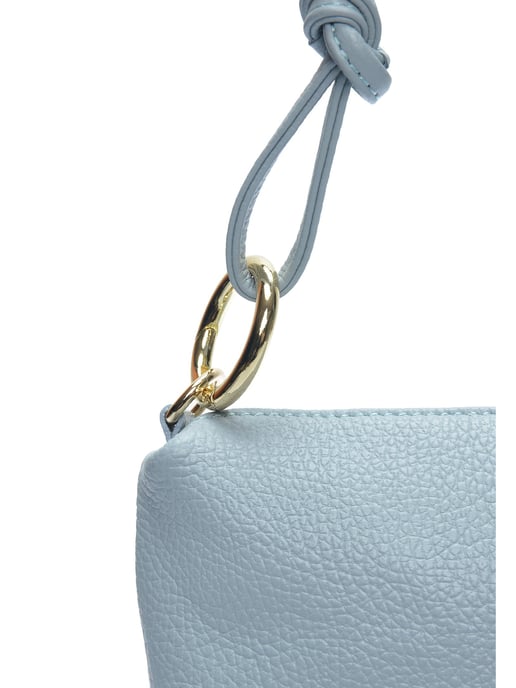 Anna Luchini Turquoise Rundleer Tas - Image 3