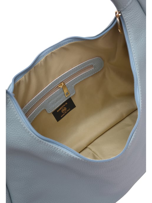 Roberta M Turquoise Rundleer Tas - Image 4