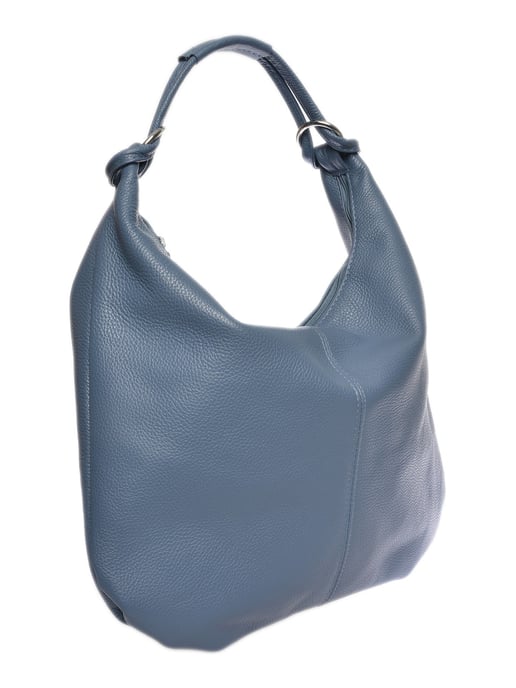 Luisa Vannini Turquoise Rundleer Tas - Image 2