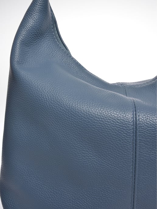 Luisa Vannini Turquoise Rundleer Tas - Image 3