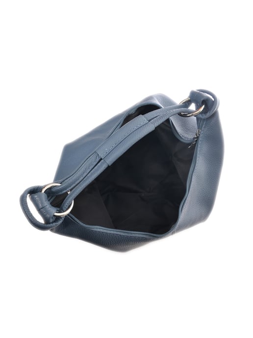 Luisa Vannini Turquoise Rundleer Tas - Image 4
