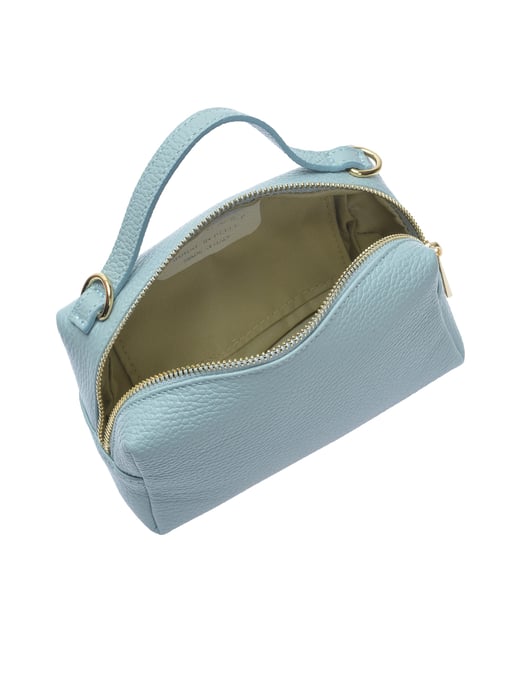 Isabella Rhea Turquoise Rundleer Tas - Image 4