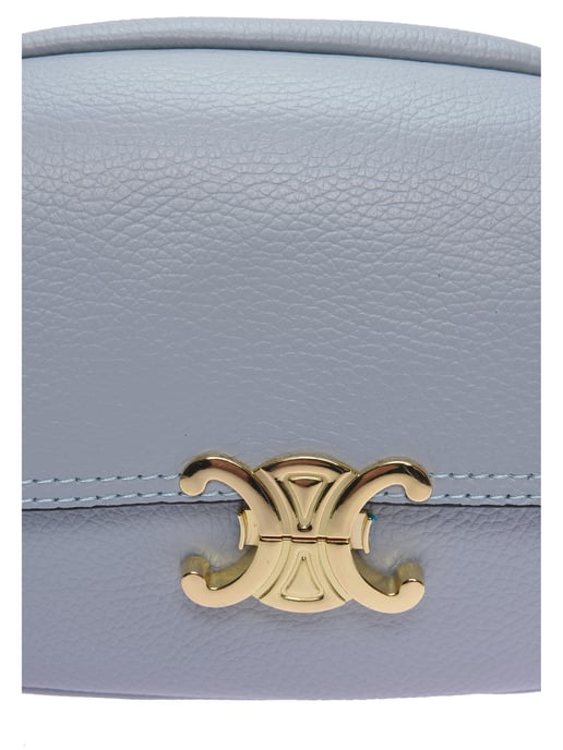 Luisa Vannini Turquoise Leather Bag - Image 3