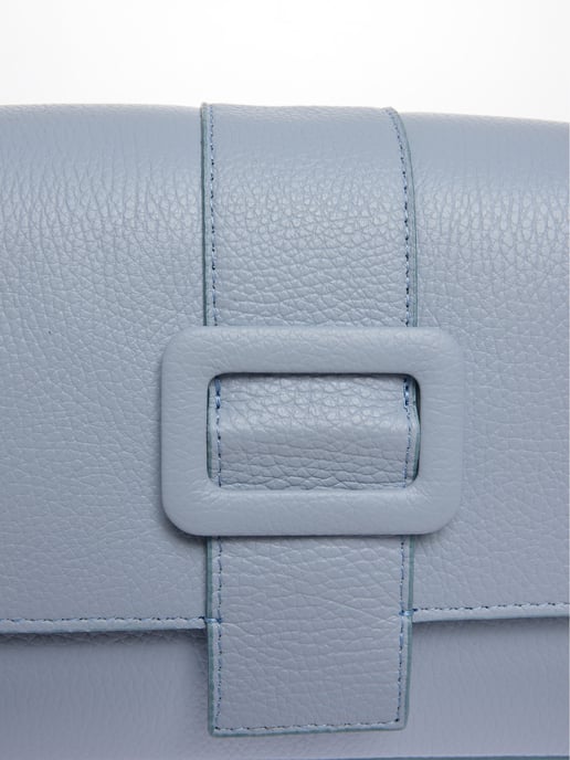 Luisa Vannini Turquoise Rundleer Tas - Image 3