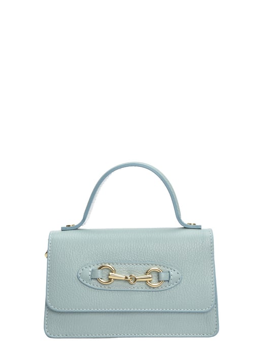 Isabella Rhea Turquoise Rundleer Tas - Image 1