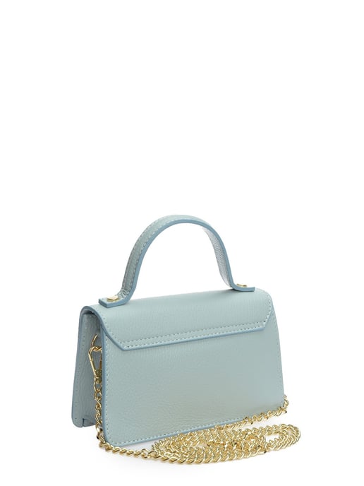 Isabella Rhea Turquoise Rundleer Tas - Image 2