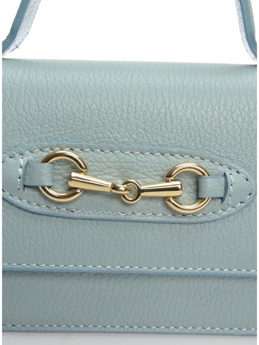 Isabella Rhea Turquoise Rundleer Tas - Image 3