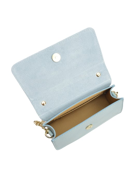 Isabella Rhea Turquoise Rundleer Tas - Image 4